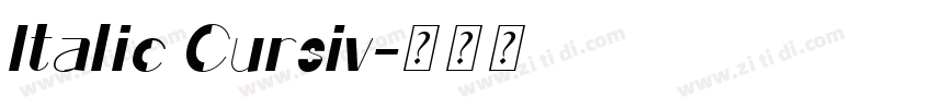 Italic Cursiv字体转换 Italic Cursiv字体转换